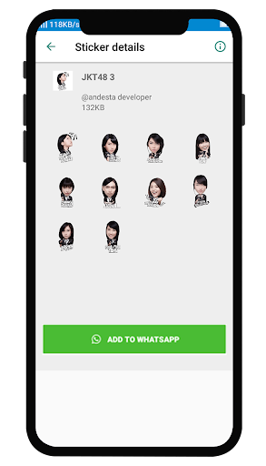 Stiker JKT48 WAStickerApps