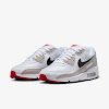 air max 90 white/light iron oar/university red/black