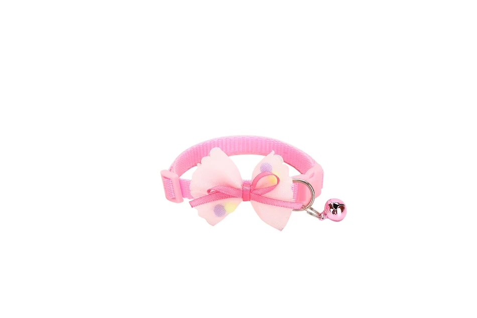 New Lace Bow Collar 1.0 Pet Bell Cat Puppy Dog Collar Source Manufacturer Cat Collar