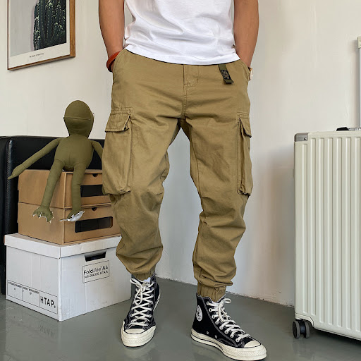 Title 5, Mens Fashion Casual Cotton Multi-pocket Workwe...