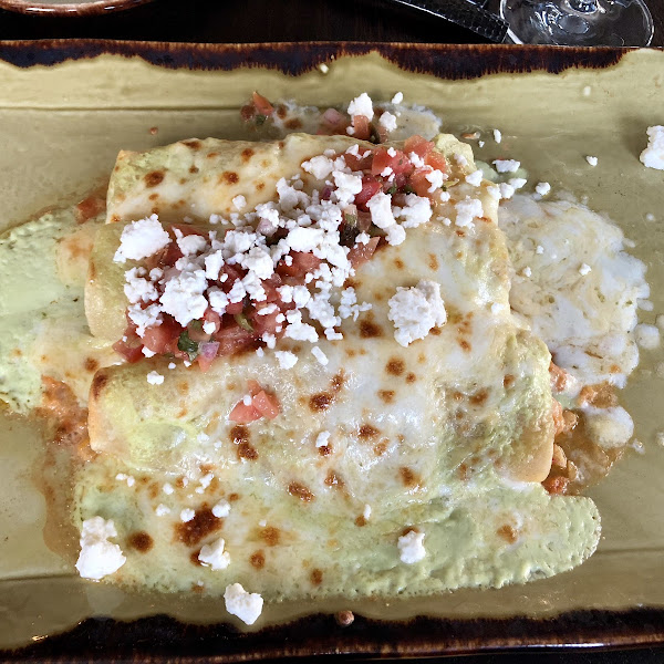 Shrimp enchiladas