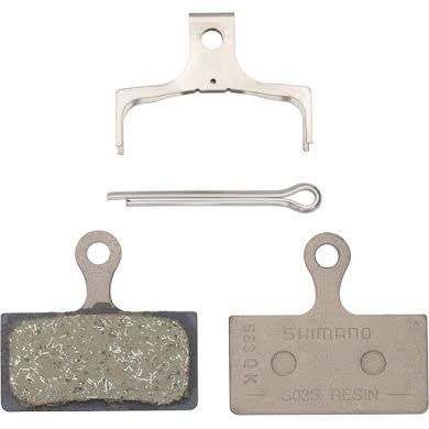 Shimano G05S Disc Brake Pad and Spring - Resin Compound, Stainless Steel Back Plate, Box/25 pair alternate image 1