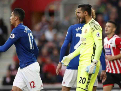 Britain Football Soccer - Southampton v Manchester United - Premier League - St Mary's Stadium - 17/5/17 Manchester United's Sergio Romero celebrates after saving a penalty Action Images via Reuters