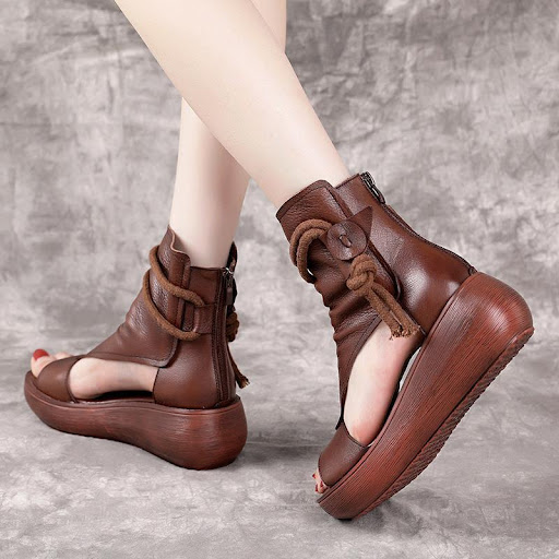 Title 2, New High Top High Slope Heel Sandals with Soft ...
