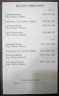 Nawaab Sheikh Biryani menu 2