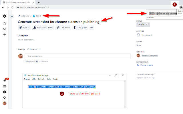 Que issue? chrome extension