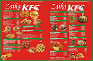 Zaika KFC menu 1