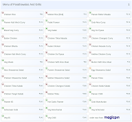 Parathawalas And Grills menu 1