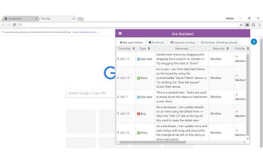 Jira Assistant: Worklog, Sprint report, etc