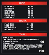 Narayan Dhaba menu 1