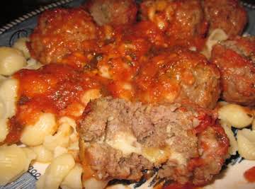 Mozzarella Stuffed Meat Balls