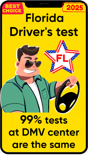 Screenshot Florida DMV Practice Test 2025