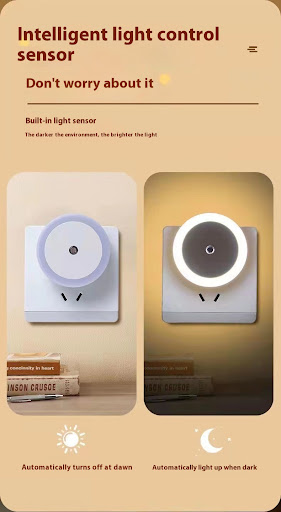 Title 20, American Standard ronde LED-nachtlamp met slimm...