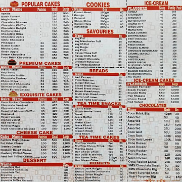 90 Degrees menu 