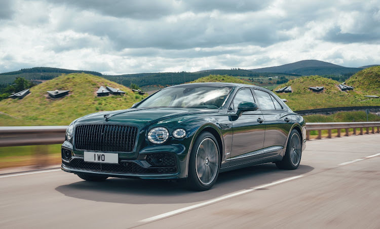 The Bentley Flying Spur S is a large and imposing limo, especially with its Blackline exterior package.