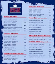 United Khichdi menu 1