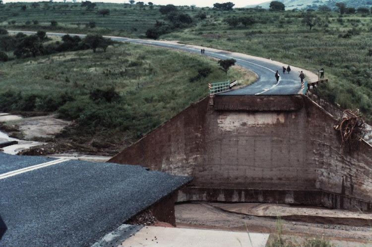 "Let's try the road north to Piet Retief. Ok, maybe not." Picture: PETER HUGHES