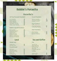 Bubbles Parantha menu 1