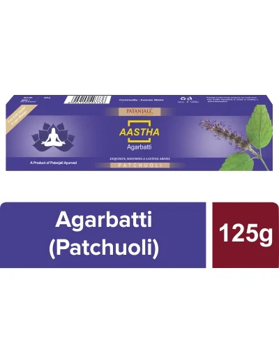 Patanjali Aastha Agarbatti Patchauli - 125 gm