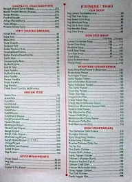 Banjara menu 2