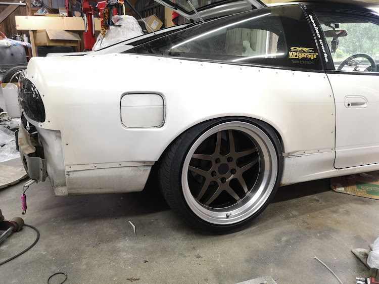 180SXのロアアーム延長・車高調取付・hoshino worksに関するカスタム事例の投稿画像4枚目