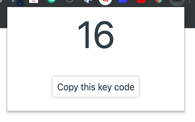 Key number: Get the key code for Javascript Preview image 0