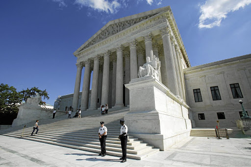 The US Supreme Court building in Washington DC.