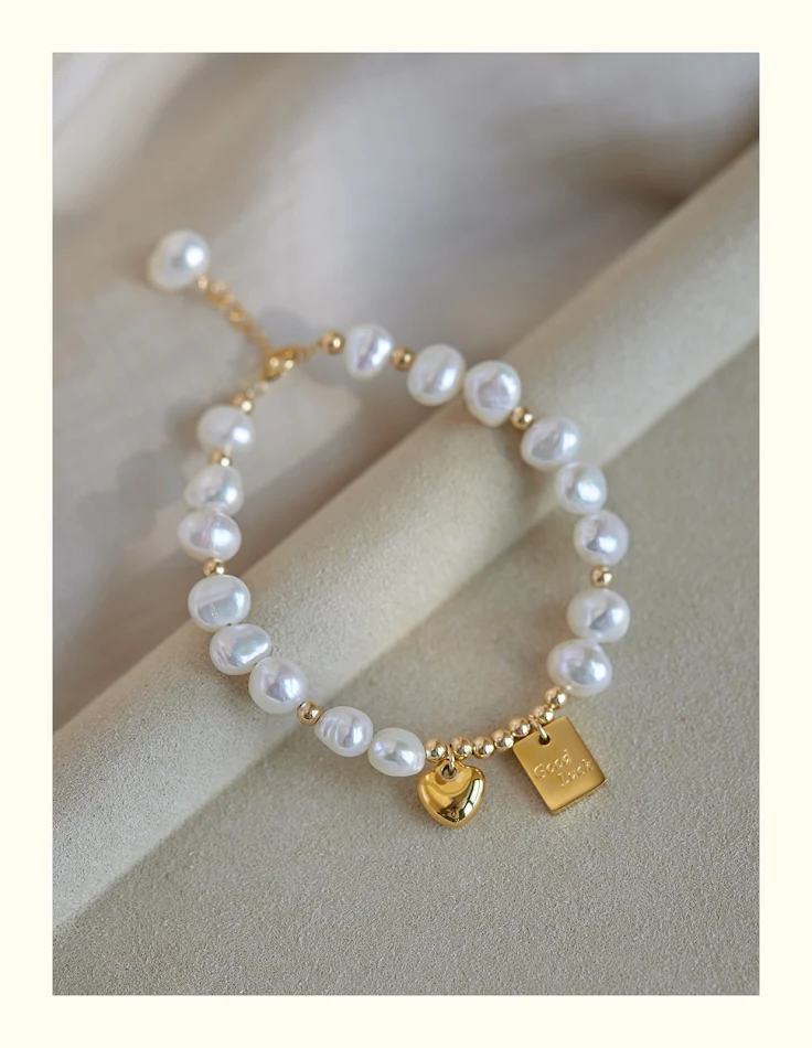 Niche Love Barok Zoetwater Parel Armband – Tijdloze elegantie. Ervaar natuurlijke schoonheid en dagelijkse verfijning.