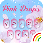 Cover Image of Download Pink Drops RainbowKey Theme 1.4.0 APK