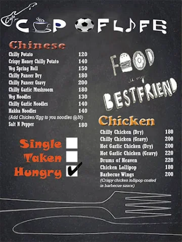 Cafe Cup Of Life menu 