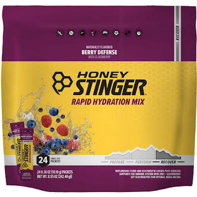 Honey Stinger Rapid Hydration Drink Mix - Recover Berry Defense Bag of 24