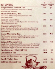 Wagh Bakri Tea Lounge menu 1