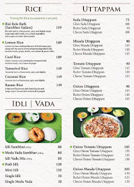 Anna Dosa Cafe menu 2