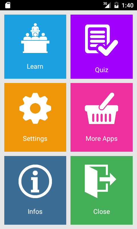Android application Learn German - Lite screenshort