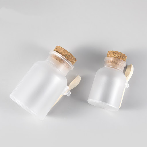 Title 4, Empty Scrub Bath Salt Bottle with Sub-bottom De...
