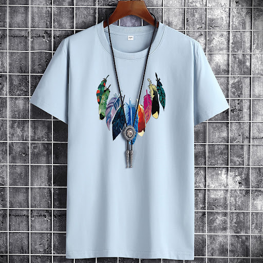 Title 9, Mens Short-Sleeved T-shirt Inner Loose Solid W...