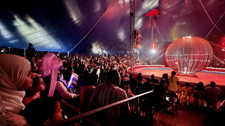 A packed house at the McLaren circus in Durban. The circus has been criticised by animal lovers