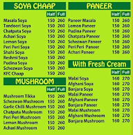 Siya's Chaap Corner menu 1