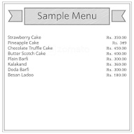 Mubeen Sweets & Bakers menu 1