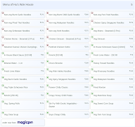 Hu's Wok House menu 5
