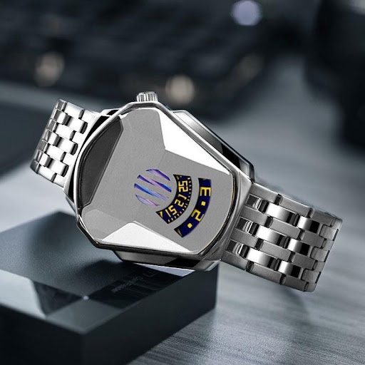 Title 8, Mens Quartz Watch with Alloy Steel Band for da...