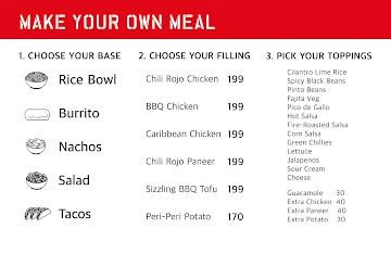 California Burrito menu 
