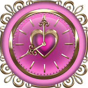 Pink Love Clock Widget Collection