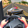 POV Car Highway Driving Police icon