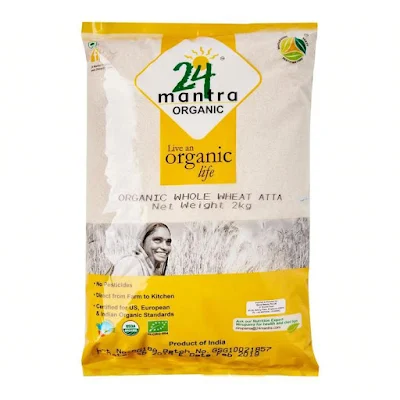 24 Mantra Organic Atta - Whole Wheat - 1 kg