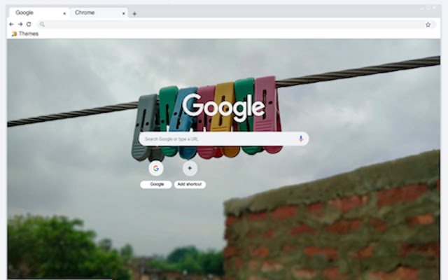 Cloths Hanging Clip Theme chrome extension