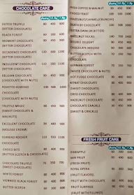 Cakes & More menu 3