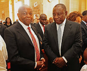 Ronnie Mamoepa and Deputy President Cyril Ramaphosa.