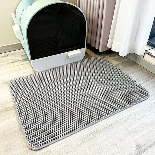Double-Layer Anti Slip Cat Litter Mat Pet Litter Box Waterproof Pet Mat Non-slip Sand Cat Pad Washable Bed Mat
