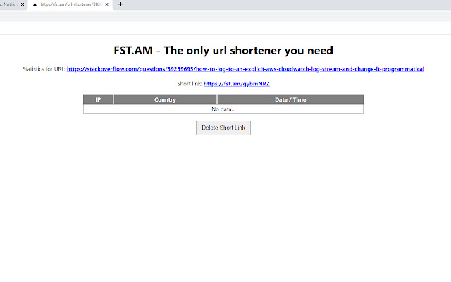 FstAM Url Shortener